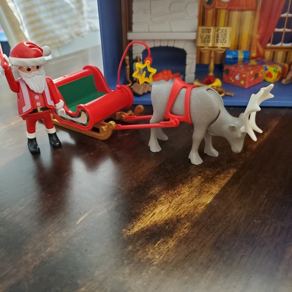 Vintage Playmobil Christmas House Toy Set 5755
